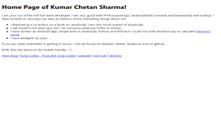 Desktop Screenshot of kumarchetan.com